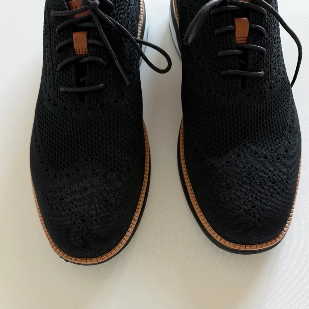 Cole Haan zero grand Men's Black Knit Oxford Shoes -grand 360- size 13 medium
